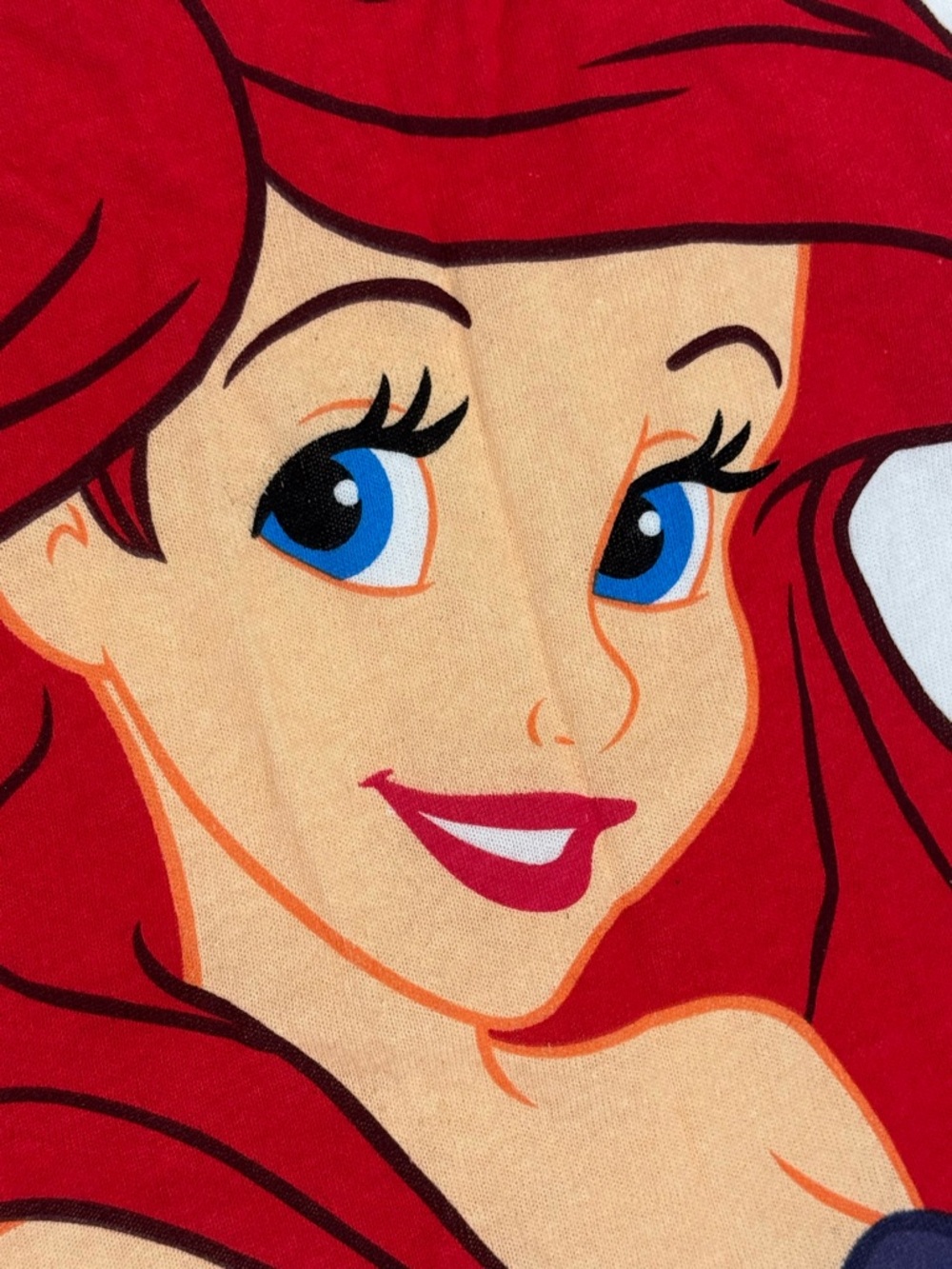 Collectible! Zara Disney Ariel Graphic Tee - White with Red Hair